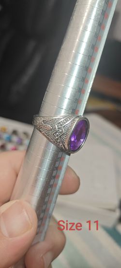 Size 11 US Fine Silver Plated Ring