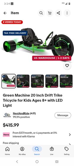 Huffy Big Wheel Green Machine