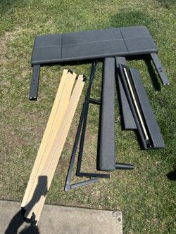 Queen size Bed frame and mattress.