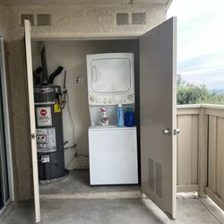 Washer Dryer, Gas Stacked Unit For Sale