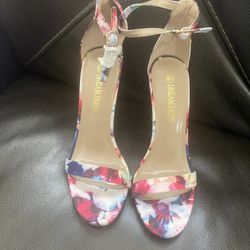 Floral Heels Size 6.5