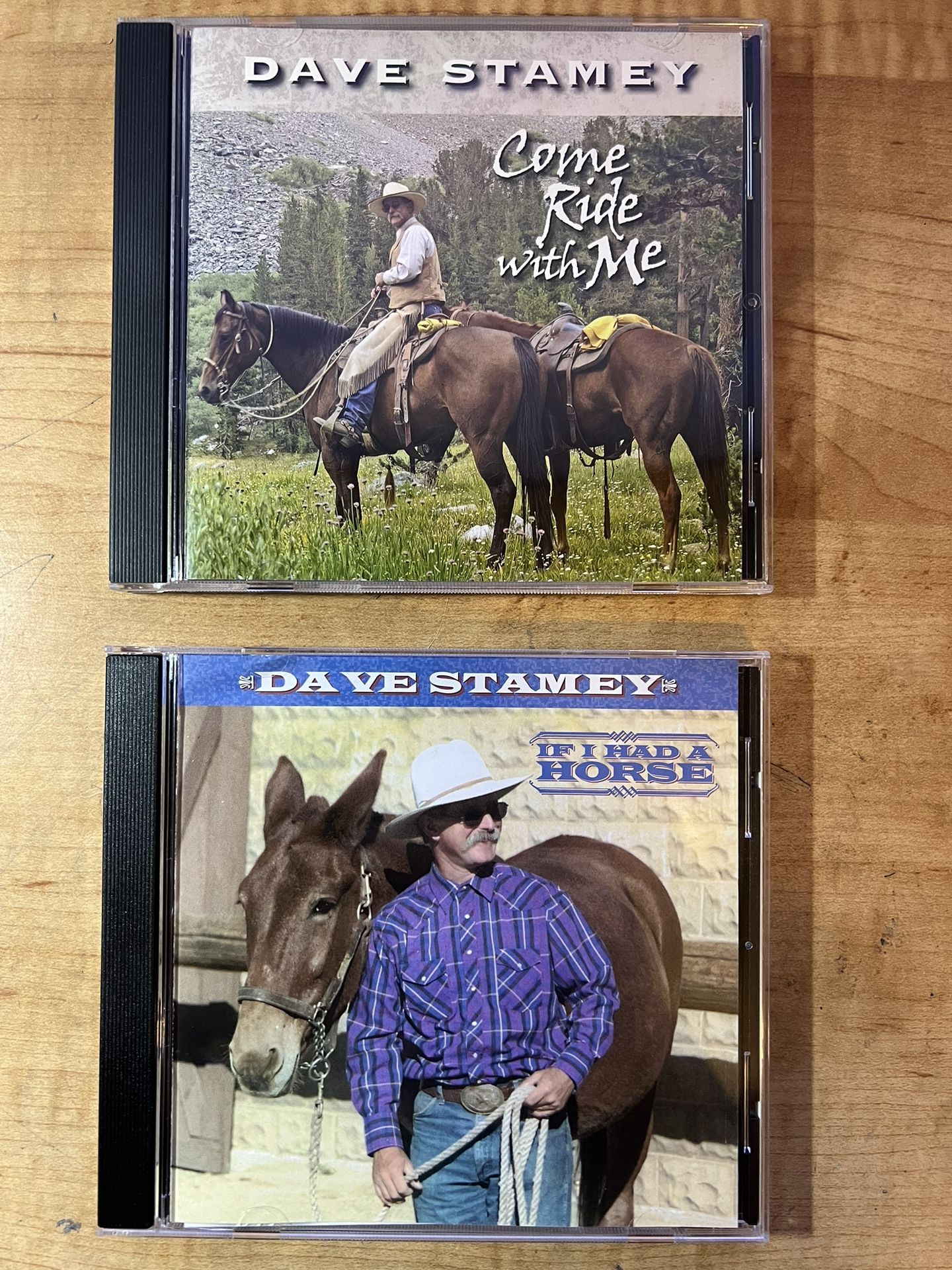 2 DAVE STAMEY CD - Come Ride With Me & If I Had A Horse - Very Good