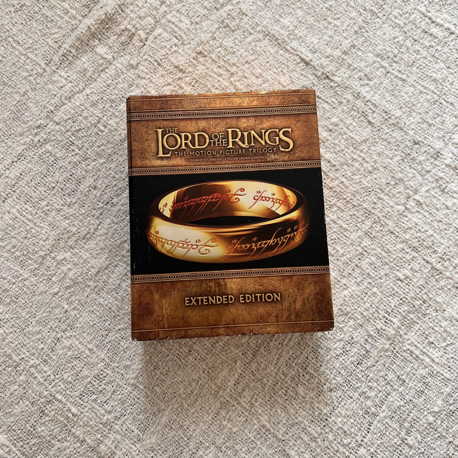 Lord Of The Rings Trilogy Extended Edition Blueray DVDs