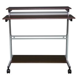 Stand up desk with wheels
