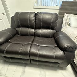 Brown Recliner 2 Seater 