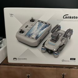 Drone with camera and monitor on controller