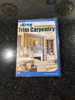 The Pocket Hole Solution to TRIM CARPENTRY DVD 114 min. With Gary Striegler NEW 