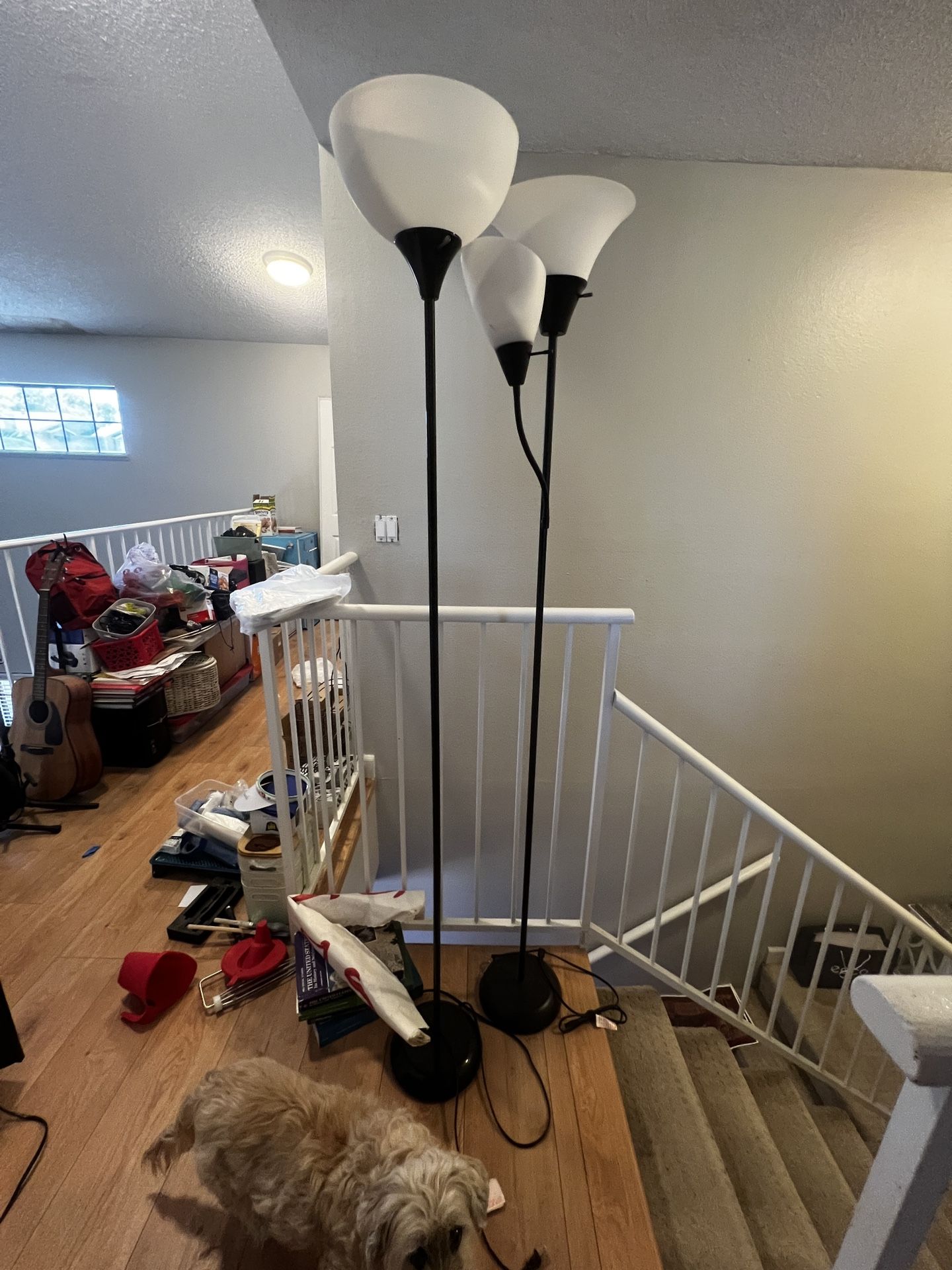 Pair Of Black Lamps