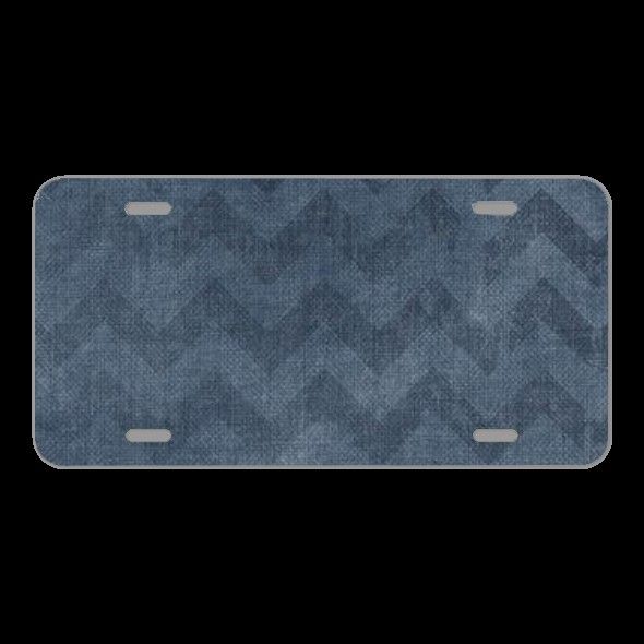 License Plate Novelty Car Front Background Grunge Wave Pattern