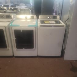 SAMSUNG WASHER AND  ELECTRIC DRYER 