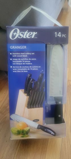 Oster 14 pc knife set w block