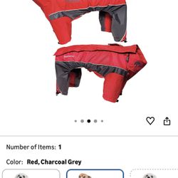 TOUCHDOG 'Quantum-Ice' Full Body Bodied Adjustable and 3M Reflective Pet Dog Coat Jacket w/ Blackshark Technology, Medium, Red