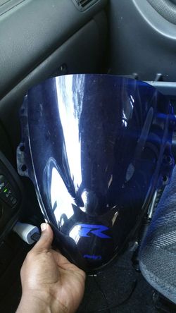 05 Suzki Gsxr Yahama R1 Honda CBR Blue Double Bubble Windscreen