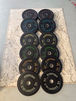 Rubber Bumper Plates (370LB)
