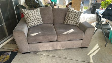 Set of grey couches