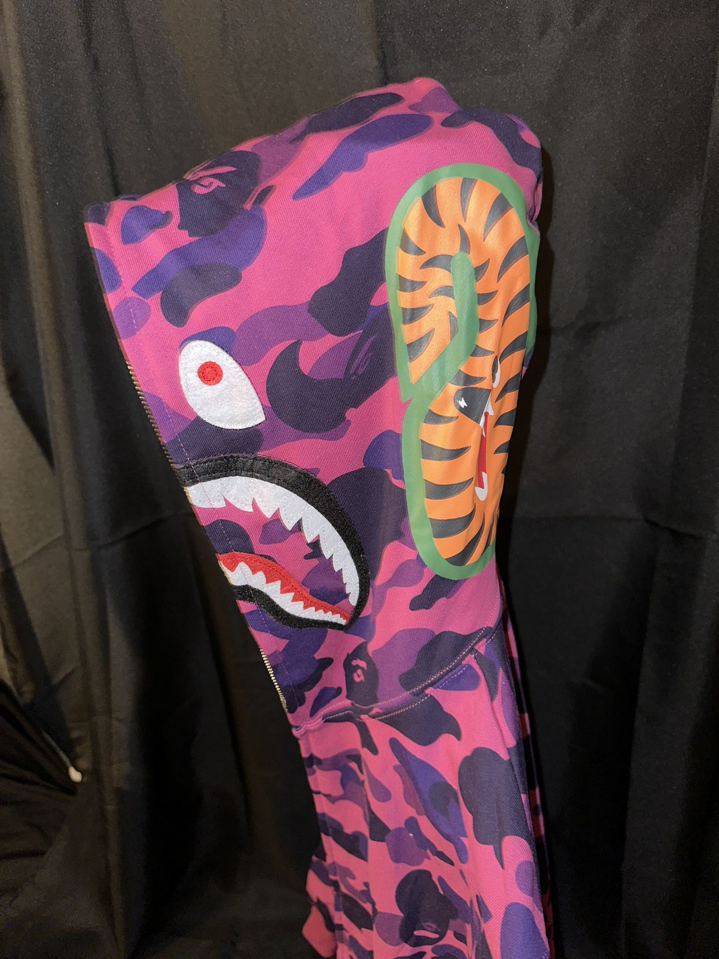 BAPE Double Hooded Purple Hoodie *RARE*