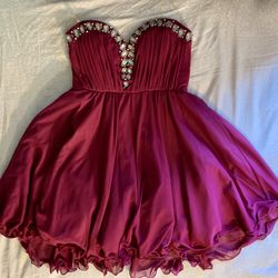 Beautiful Purple short Prom Dress