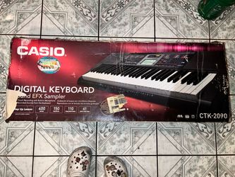 casio digital keyboard sound efx sampler ctk-2090
