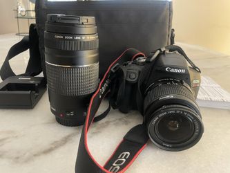 Canon EOS Rebel T7 Two Lens Kit with EF-S 18-55mm EF 75-300mm Lenses