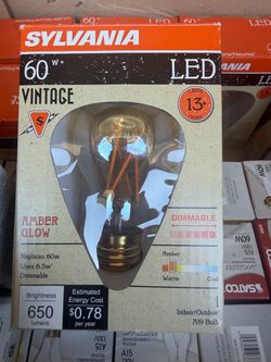 Sylvania 60W Vintage LED A19 Light Bulb 7 pack