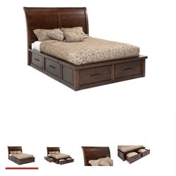 Queen Size bed frame With Storage 