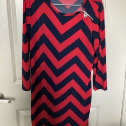 Michael Kors Stretch Chevron Dress