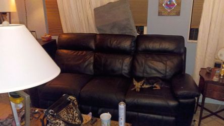 Black recline sofa like new