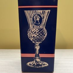 1976 Avon Blue Fostoria Candleholder - George 