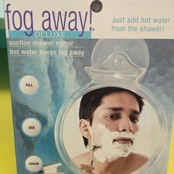 New!! Fog Away Stick Up Mirror For Shower 