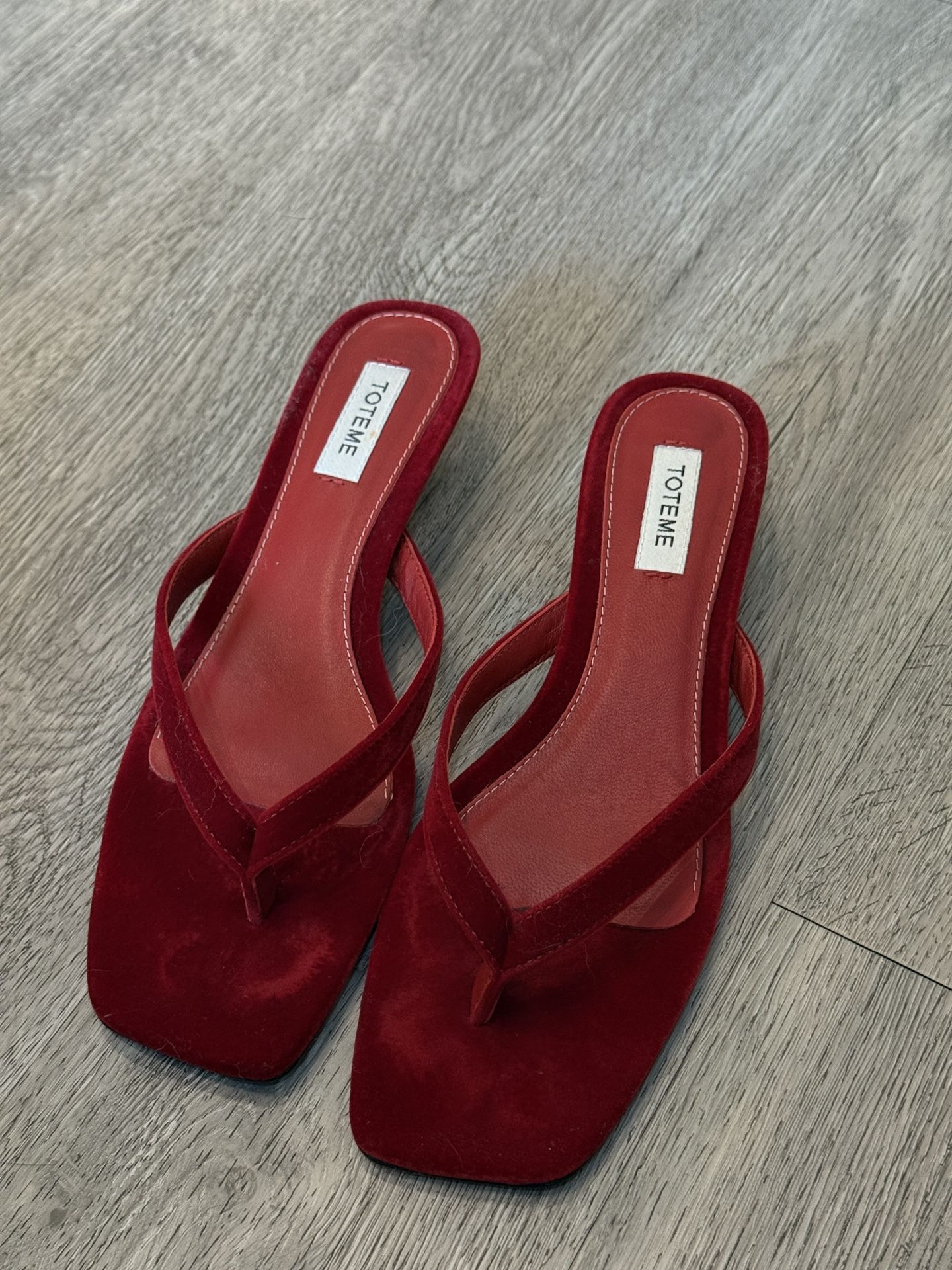 Toteme Heeled Flip Flops Original $500+
