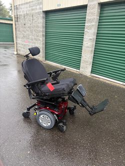 Power Wheelchair Electric Motorized Chair Red
