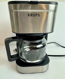 KRUPS Simply Brew Compact Filter Drip Coffee Maker, Silver 5-Cup