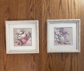 Set of 2 8x8 Framed Art 