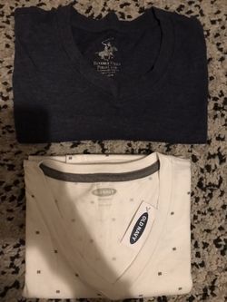 V necks men shirts (size L &M)