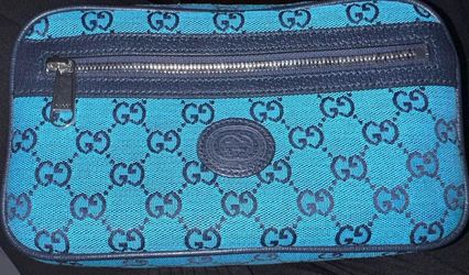 Gucci Belt Bag Blue Fanny Pack Brand New