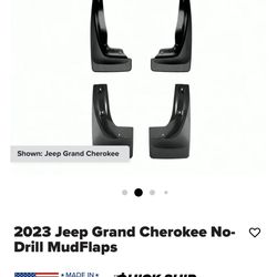 2023-2026 Jeep Grand Cherokee No-Drill MudFlaps Brand New 