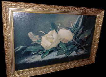Beautiful Magnolia Flower Fancy Frame