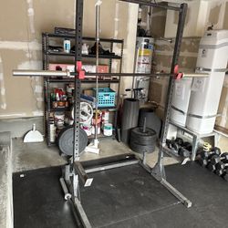 Pull Up Rig And Barbell 45lb