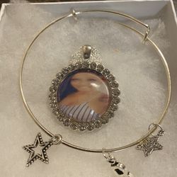 Pendant Necklace And Charm Bracelet Set