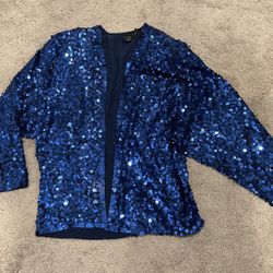 Blue Sequined Jacket