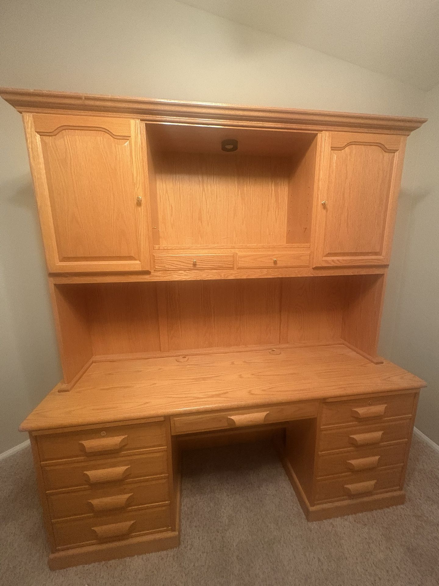 Oak Computer Desk