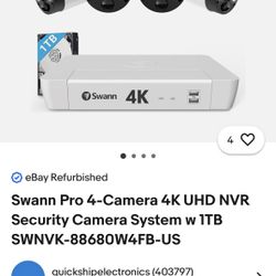 Swann 8 Channel 4cameras Security Kit 4K BRAND NEW!!!