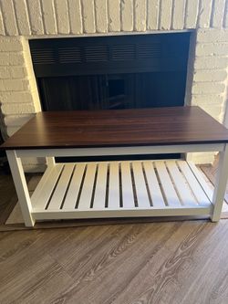 White coffee/ living room table