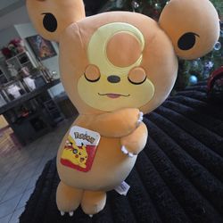Sleeping TeddiUrsa Pokémon Plush 18inch