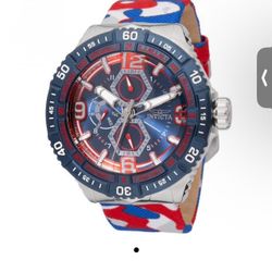 Invicta Coalition Forces Men's Watch - 49mm. Red White Blue Camo