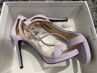 Women Guess  Purple Suede Heels 7.5