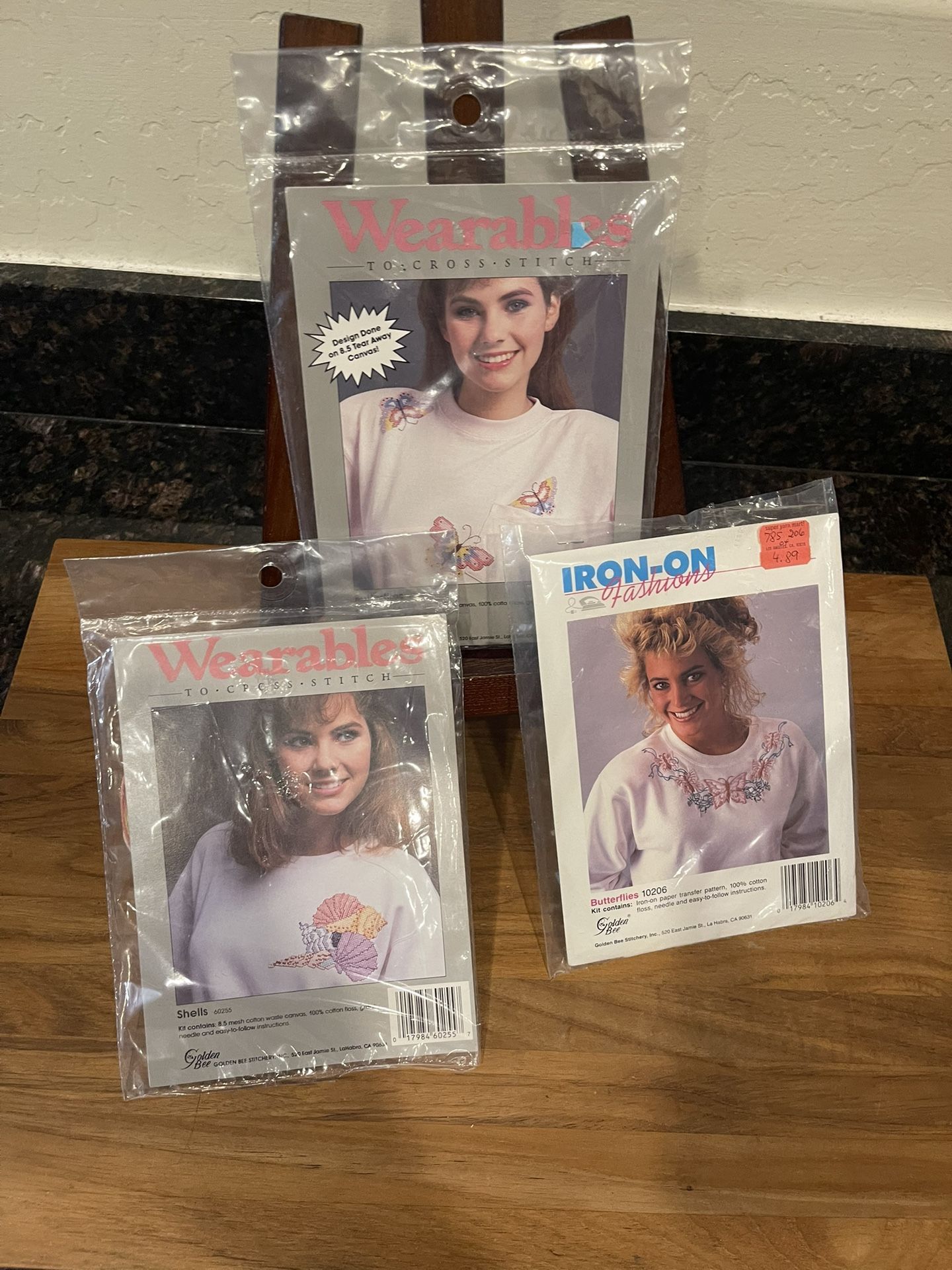 3 Wearables Cross Stitch Kit For Your Shirt