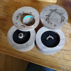 Staghead Designs Wedding Band Set