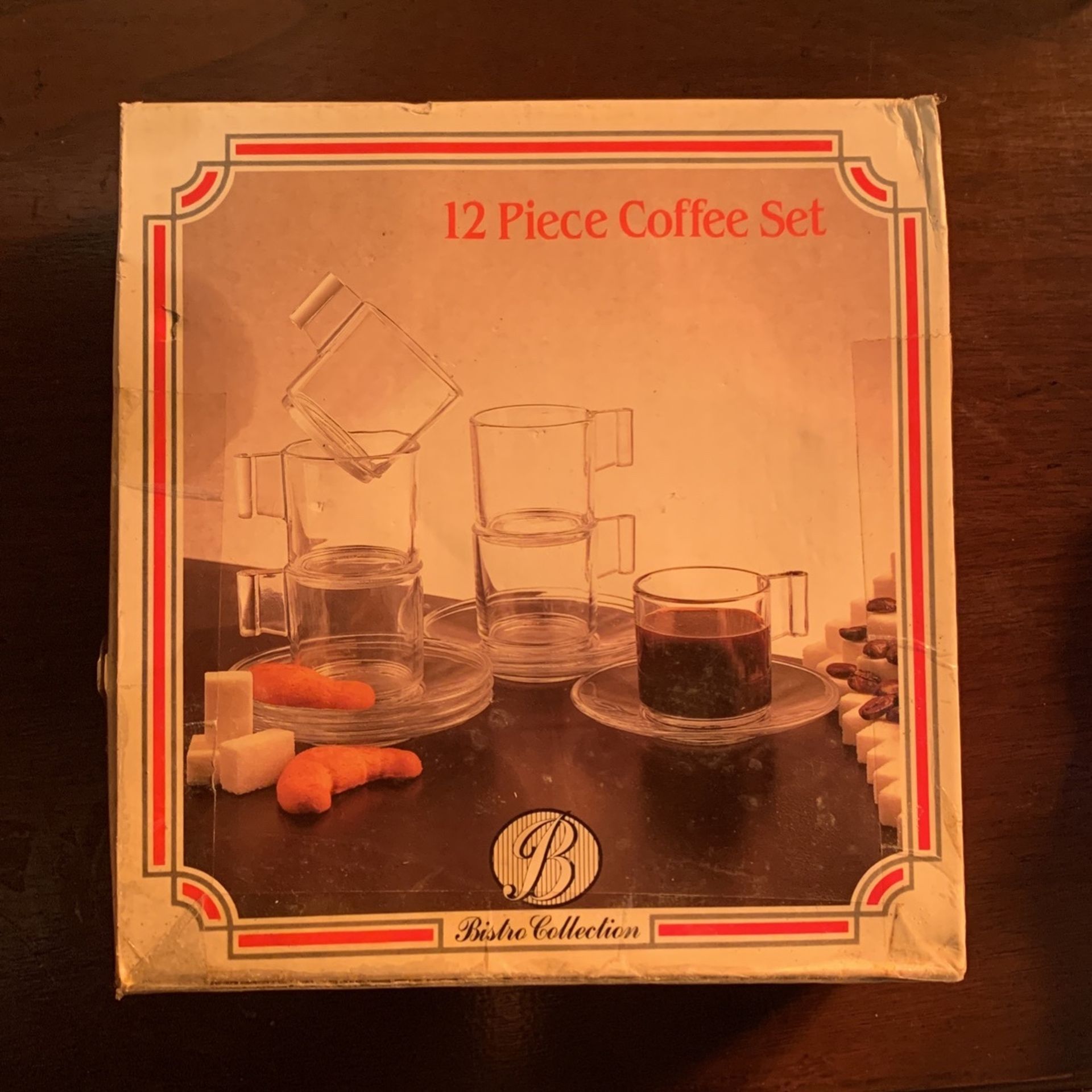 12 Piece Coffee Set Bistro Collection Made In Italy