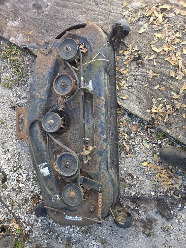 ((READ AD))((54" DOUBLE Front Bar Mount Craftsman/husqvarna DECK)) Riding Mower